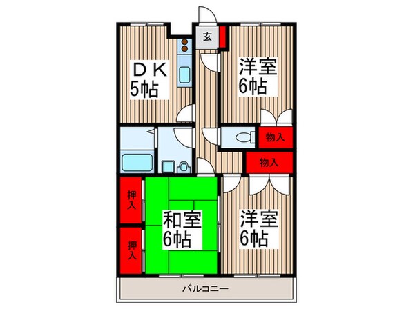 宮地コーポの物件間取画像